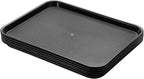 Plastic Cafeteria Trays,Fast Food Serving Trays,13"X17",Set of 6 (Black)