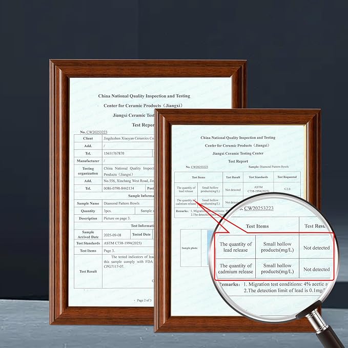 Yeacccng Deep Soup Bowls Set of 3, 46oz Large Cereal Bowls, Large Soup Bowl for Kitchen, 8 inch Diamond Pattern Decorative Bowls, Dishwasher & Microwave Safe, Scratch-Resistant, Lead-Free, Easy Clean