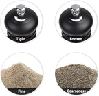 Pepper Mill Black Pepper Grinder Mill Wood Refillable Stainless Steel Mechanism Adjustable Coarseness