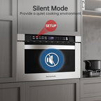 24 Inch Built-in Microwave Drawer, ThermoMate 1.2 Cu. Ft. Microwave Drawer with Automatic Presets, 1000 Watts with 11 Power Levels, Touch Controls, Sensor Cooking, Defrosting Rack, Stainless Steel
