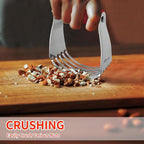 ALLTOP Pastry Blender & Bench Scraper Set - Premium Kitchen Baking Essential Tools for Cake and Bread Making - Stainless Steel Dough Scraper&Butter Cutter for Homemade Delights - Red