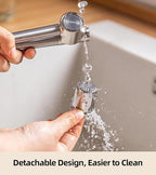 Heavy Duty Garlic Press Stainless Steel 3-Piece Set - Metal Garlic Smasher Press w/Peeler Tool & Clean Brush, Effortless Mincer for Ginger/Garlic (Extended Handle)