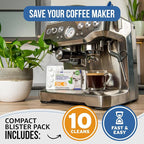 Breville Compatible Cleaning Tablets. 10x 1.4G Espresso Machine Cleaning Tablets. Breville Accessories, Cleans Portafilter & Internal Inaccessible Areas. Coffee Cleaner, All Breville & Sage Machines.