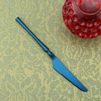 Gugrida Unique & Beautiful Flatware Set - 5 Piece Iridescent Silverware Sets | 18/10 Stainless Steel Reusable Cutlery Set | Blue Utensils Service For 1 with Dessert Fork, Knife, Spoon, Dinner Fork