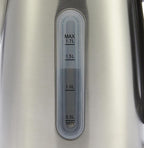 Amazon Basics Electric Stainless Steel Kettle for Tea and Coffee, BPA-Free, Fast Boiling, Auto Shut-Off, 1.8 Quarts, 1500W, Black and Silver