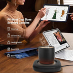 Electric Coffee Cup Warmer for Office Desk, 24W Mug Warmer Plate with Auto Switch Off, 3 Heat Settings Tea Warmer, Beverage Warmer Coffee Accessories