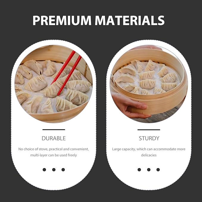 2-Tier Stainless Steel Steamer Pot, 10'' Steamer Pot with Lid and Handle, Multipurpose Stove Top Cookware for Vegetable, Dumpling, Soup, Dim Sum