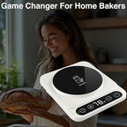 Sourdough Starter Warmer (Jar Not Included)– Precise 1°F Thermostat (70–100°F), Auto Heating On/Off, 12H Timer, Ideal for Consistent Fermentation in Any Kitchen Basic-BLK