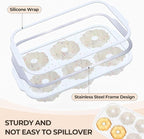 Mini Fluted Tube Cake Pans for Baking with Metal Reinforced Frame, 2Pcs Silicone 6-Cavity Mini Flan Molds, Nonstick Baking Mold for Cupcake, Brownie, Donuts, Cornbread, Jello