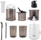 Shine Multi-Batch Compact Cold Press Juicer SMB-1, Hands-Free, Hopper Continuous Feed, Portable