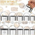 Cookie Biscuit Cutters for Baking Set of 10 pcs, Square and Round Cookie Biscuit Cutters Set with Handle, Small Cookies Biscuits Pastry Brownie Cutter Cake Cutter Tool