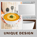 Wheat Straw Cereal Bowls 40 OZ, Unbreakable Bowls Set of 6, Microwave & Dishwasher Safe Bowl for Kitchen, Reusable Plastic Bowl for Cereal, Soup, Salad and Ramen, White