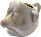 Funny Egg Yolk Separator, Ceramic Egg Yolk White Running Nose Separator Mug, Egg Divider Filter Tool, Household Kitchen Gadget Tools for Baking, Gag Gift Fun White Elephent Gift