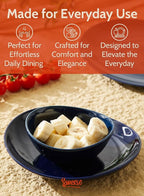 Sweese Porcelain Bowls Set - 5 Inch, 10 oz, Assorted Colors for Desserts, Soup, Rice, 6 Pack, Microwave Dishwasher Safe