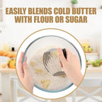 LemonRoad 12 Pcs Large Dough Blender for Baking Bulk Heavy Duty Pastry Cutter Tool Stainless Steel Dough Cutter Butter Masher Flour Beater with Thick Blade Dishwasher Safe for Easy Mixing Kitchen