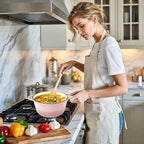 Dutch Oven,Cast Iron Dutch Ovens,Dutch Oven Pot with Lid,3 QT Enamel Dutch Pot,Dutch Ovens with Dual Handles,Cast Iron Pot for Braiser,Cooking,Gifts for Family,Pink