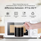 BCnmviku Glass Measuring Cup, Insulated handle, V-Shaped Spout, High Borosilicate Glass Measuring Cup 1000ML、 /1 Liter, 4 Cup for Kitchen or Restaurant, Easy To Read (1000ml-1pcs)