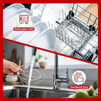 Whisk Attachments for KitchenAid 4.5/5Quart Mixer, Titl-head Stand Kitchen aid Mixer Accessories, Upgrade 6 wire Whole Stainless Steel Whisk parts Dishwasher Safe not Tarnish