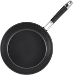 Anolon Smart Stack Hard Anodized Nonstick Frying Pan Set/ Skillet Set - 10 Inch and 12 Inch, Black