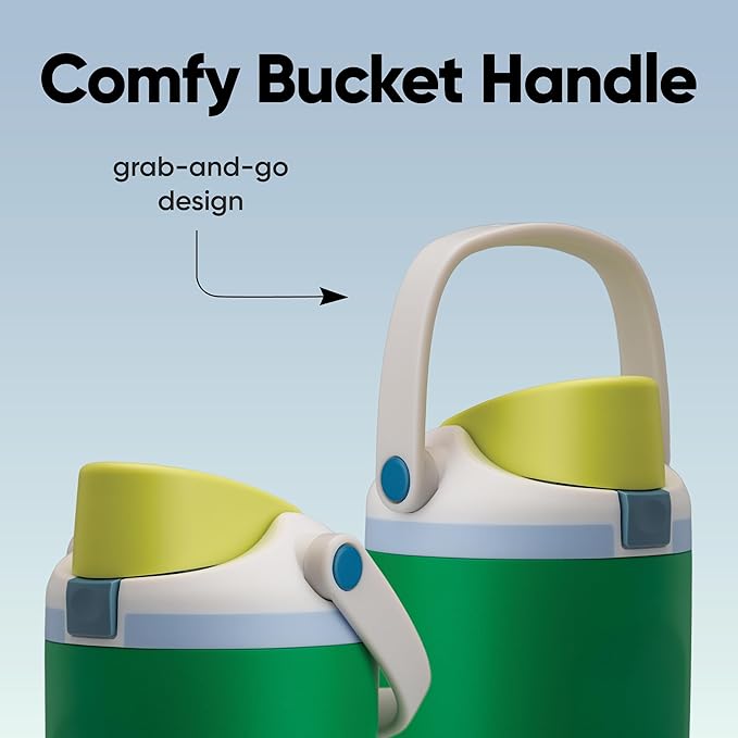 Owala FreeSip Sway Insulated Stainless Steel Water Bottle with Two-Way Spout, Built-In Straw and Bucket Handle, Made for Travel, School, and Sports, 30oz, BPA Free, Leak Proof, Putting Green