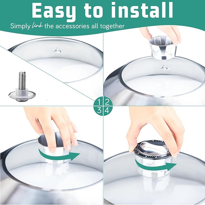 Canning Pot-Canning supplies starter kit, Stainless Steel Canning Tool Kit, Water bath canner with rack for canning