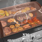 3-Burner Propane Gas BBQ Grill with Side Burner, 40,500 BTU Stainless Steel Gas Grill with Rain Cover for Outdoor, Camping, Barbecue Grilling Backyard Cooking (3+1 burners)