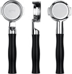 Normcore 58 mm Silm Bottomless Portafilter, Naked Portafilter with Black Anodized Aluminum Fits La Marzocco, 18 g Precision Double shot Basket Included