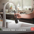 DI ORO Silicone Spatula Set - Rubber Kitchen Spatulas for Baking, Cooking, & Mixing - 600°F Heat-Resistant & BPA Free Silicone Scraper Spatulas for Nonstick Cookware - Dishwasher Safe (3pc, Black)