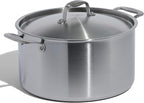 Made In Cookware - 12 Quart Stainless Steel Stock Pot With Lid - 5 Ply Stainless Clad - Professional Cookware - Crafted in Italy - Induction Compatible