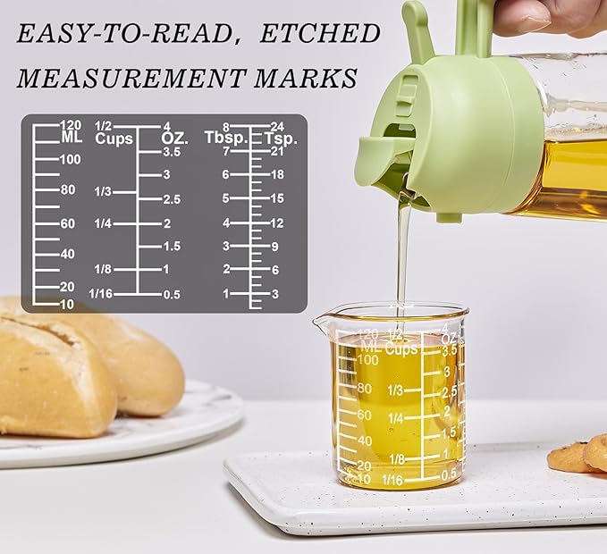 Ackers Etching Scale Measuring Glass -V-Shaped Spout Made of High Borosilicate Glass Measuring for Kitchen or Restaurant, Easy to Read, 120 ML (4 Oz)-Pack of 2