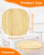 Bamboo Trivet for Ninja Crispi Air Fryer - Heat Resistant Mat Ninja Crispi Accessories,Non-Slip Kitchen Counter Protector,10.62"x10.62"x0.39"