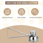 Stainless Steel Egg Toppers Cutter Egg Opener Tolls,Effortless Soft Egg Top Cutter Tool, Egg Separator Egg Slicer, Cracker, and Egg Topper Opener for Kitchen Accessories