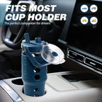 MUKOKO 32 oz Glass Tumbler with Straw,Glass Water Bottles with Time Marker,Iced Coffee Cup with Silicone Sleeve,Motivational Drinking Bottles,Leakproof-Blue