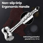 Stainless Steel Meat Tenderizer Tool, Premium Meat Mallet with Non-Slip Grip, Dual-Sided with Heart Shape Design for Tenderizing Steak, Poultry & Chicken Cutlet, Dishwasher Safe, Lifetime Replacement