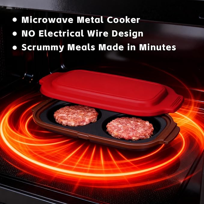 Microwave Egg Cooker, Portable Poacher/Fryer Egg, Egg Cooker for Breakfast Sandwiches Maker for 2 Eggs, for Kitchen, Travel, Gifts Dishwasher-Safe (red)