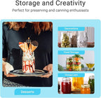 16 oz Glass Mason Jars, 15 Pack Regular Mouth Glass Canning Jars with Silver Aluminum Lids and Bands, Airtight Jam Jars for Food Storage, Pickling, Fermenting, Honey, Jelly, DIY Candles Decor