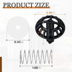 Coffee Machine Brew Basket Bottom Spring Loaded Stopper Kits Compatible with Cuisinart Coffee Makers, Coffee Maker Parts Fit for Cuisinart DCC-1200, DCC-1200BCH, DCC-1200BW Brew Basket (1 Pack)