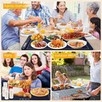 Food Warming Mat for Buffet,5s Full Surface Heating,Electric Warming Tray with 3m Power Cord,Roll Up Warming mat for Food,6 Level Adjustable TEM&6H Timer,Auto-Off Timer Food Warmer mat,Everyday Use