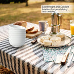 【NOT CERAMIC】Unbreakable Cereal Bowls, 25 OZ Wheat Straw Bowls Microwave and Dishwasher Safe BPA-Free Eco-Friendly Bowl Beige Color for Cereal, Serving ,Soup, Oatmeal, Pasta and Salad（Set Of 6）