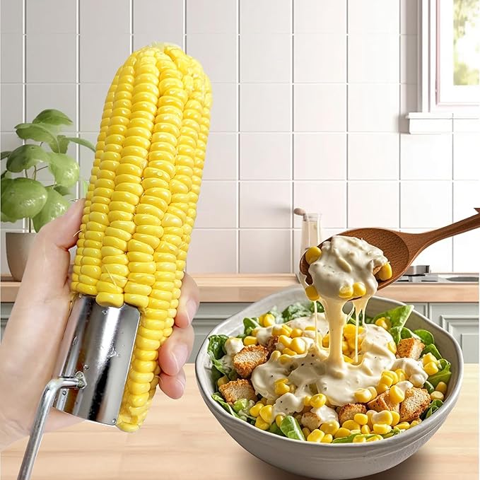 Corn Kernels Peeler for Corn Cob Stripper Tool, Corn Sheller, Corn Peeler for Corn on the Cob, Corn on the Cob Remover, Corn Scraper, Corn Stripper 2 PCS