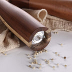 KKC HOME ACCENTS Wooden Salt and Pepper Shakers,Wooden Salt and Pepper Grinder Mill Set Refillable,Acacia Wood, 10 Inch