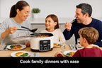 Ninja Foodi PossibleCooker PRO MC1000 8.5Qt Multicooker 8 in 1 Slow Cooker, Dutch Oven, Steam Bake Roast Sear Sauté Bread Maker Warmer, Glass Lid, Integrated Spoon, Nonstick (White)