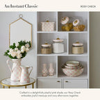 MACKENZIE-CHILDS Enamel Everyday Bowl, Serving Bowl for Entertaining, Small, Pink-and-White Rosy Check, Set of 1