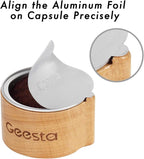 GEESTA Reusable Aluminum Foil Seals Kit Compatible with Nespresso Vertuoline Capsules