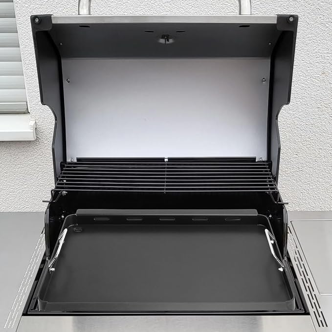 Full-Size Griddle Inserts for Charbroil Commercial Tru Infrared, Flat Top Plate for Charbroil 463276016, 466242715, 466242815, 463257520 463436215 463439915 Grills, Replace for G533-0009-W1 Grates