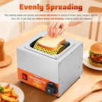 Heated Butter Spreader Stainless Steel Butter Wheel Butter Warmer Roller Bread Butter Spreader Wheel for Breakfast Picnics Barbecue Grill Camping 68-230℉ 110V