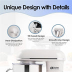Kitchen in the box Stand Mixer - 900 Watt Heavy Dough Standing Mixers with 6.5 Quart Mixing Bowl, Tilt-head, Dough Hook, Whisk, Flat Beater and Splash Guard (White)