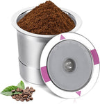 Reusable K Cups for K eurig, Universal stainless steel Reusable Coffee Pods, Refillable Single K Cups for K 2.0 and 1.0 Coffee Makers (1-PACK)