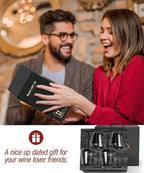 OJA Red Wine Glasses Set of 4, Large Burgundy Glasses 23 OZ, Hand Blown Crystal Glass Light, Clear, Best for Wine tasting, Birthday, Christmas, Anniversary, Father's Day