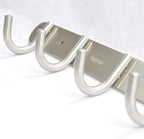 Coat Hook Rack Wall Mounted - Sagmoc Towel Hook Rail with 6 Round Hooks/16-inch/304Stainless Steel Brushed Nickel/Super Easy Installation/Rust and Water Proof/Perfect Home Storage & Organization